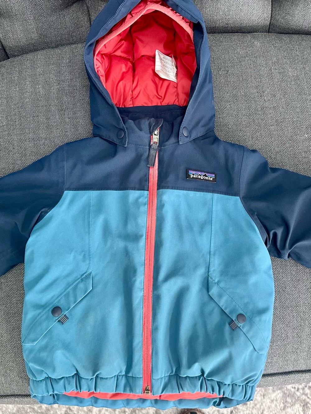 Patagonia Snow Pile H2No Insulated Ski Jacket Wavy Blue 2T